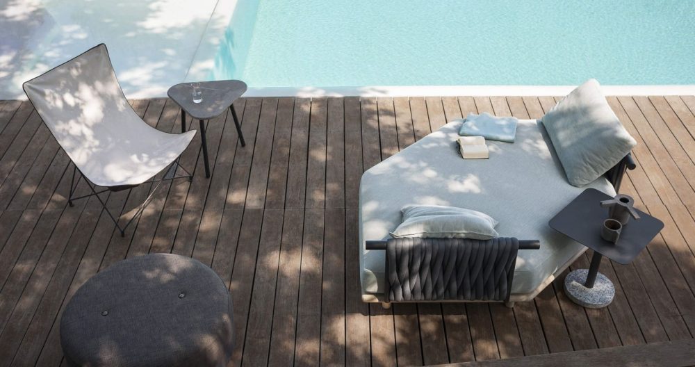 The EDEN system, a sophisticated modular outdoor sofa by RODA