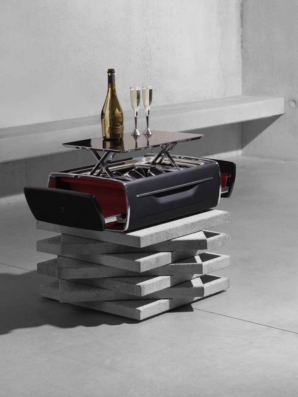 The champagne chest by Rolls-royce Motor Cars is an epicurean delight