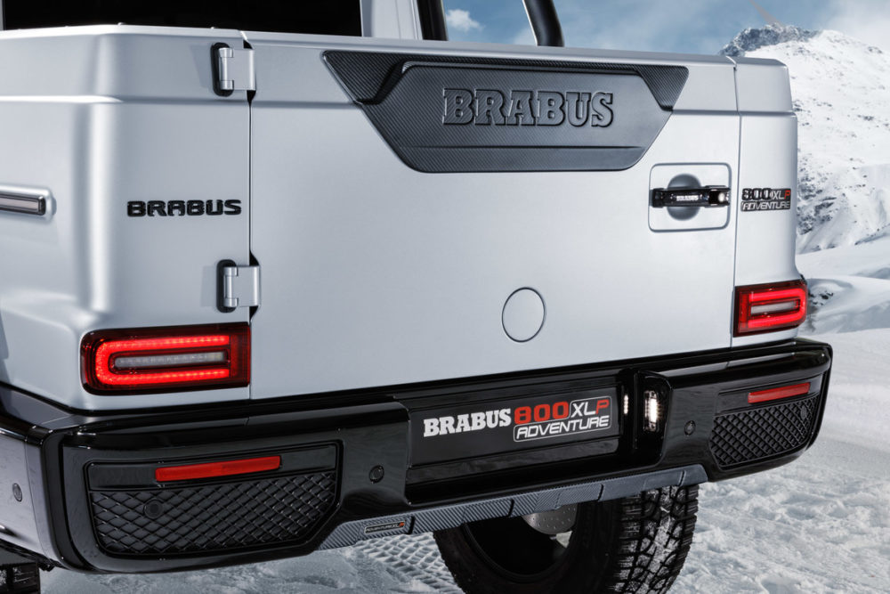 BRABUS 800 Adventure XLP, a high-performance off-road pickup based on the Mercedes-AMG G 63