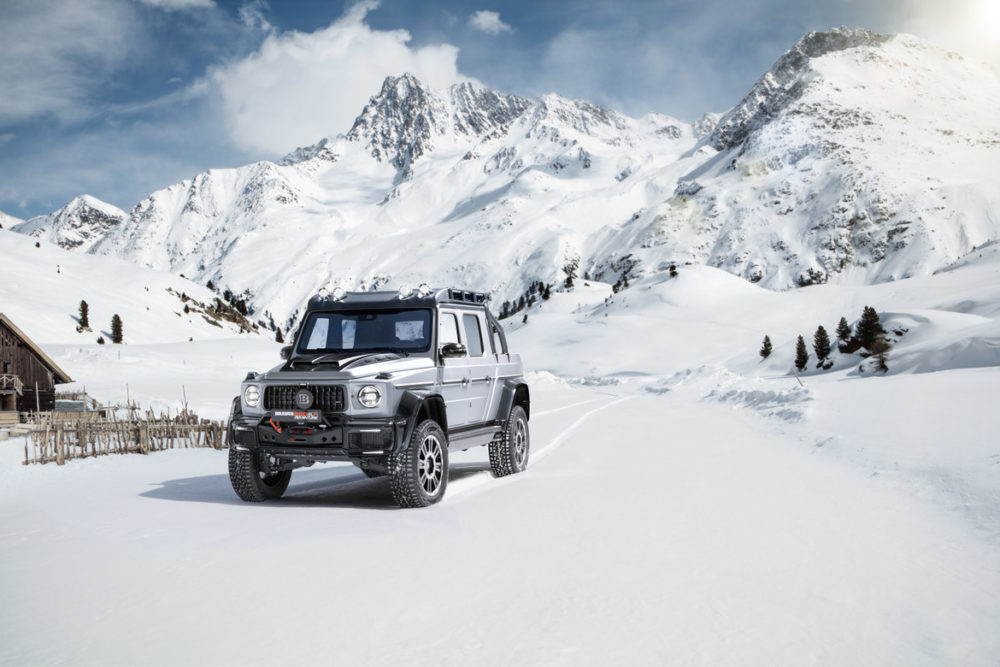 BRABUS 800 Adventure XLP, a high-performance off-road pickup based on the Mercedes-AMG G 63